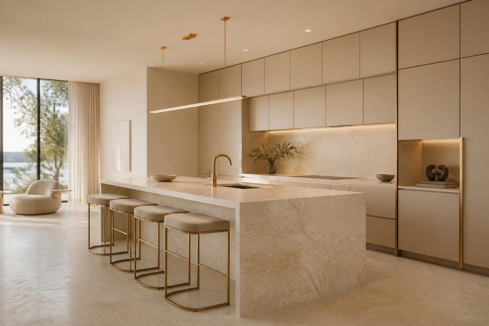Luxury modular kitchen interior